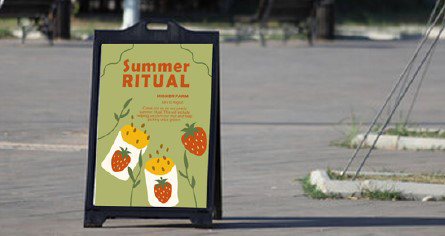 Summer poster mock up